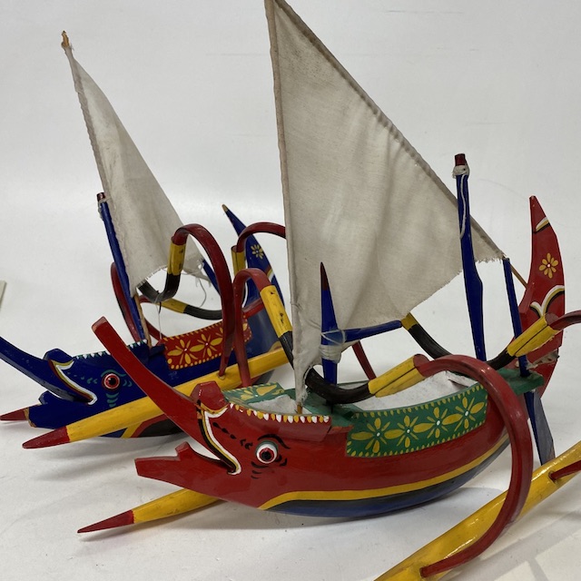 BOAT, Balinese Souvenir - Handpainted